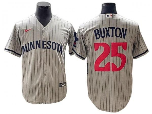 Minnesota Twins #25 Byron Buxton Gray Road Jersey by My Store