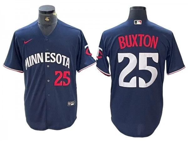 Minnesota Twins #25 Byron Buxton Navy Alternate Limited Jersey by My Store