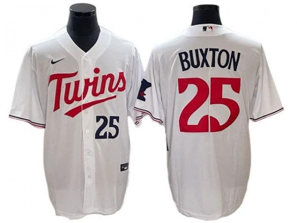 Minnesota Twins #25 Byron Buxton White Home Limited Jersey by My Store