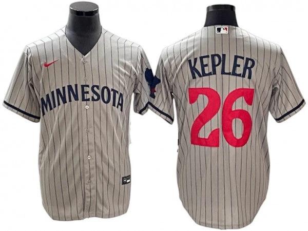 Minnesota Twins #26 Max Kepler Gray Road Jersey by My Store