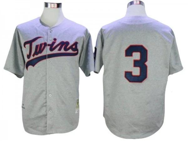 Minnesota Twins #3 Harmon Killebrew Gray 1969 Throwback Jersey by My Store