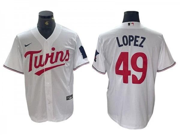 Minnesota Twins #49 Pablo López White Home Jersey by My Store