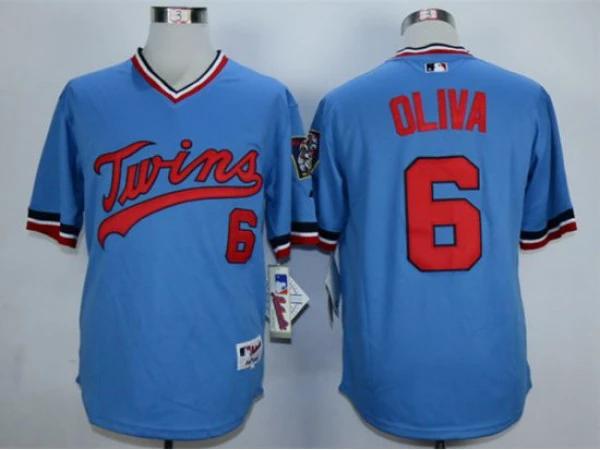 Minnesota Twins #6 Tony Oliva Light Blue Cooperstown Jersey by My Store