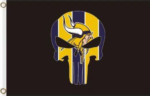 Minnesota Vikings Digital Flag 3X5 Ft Polyester Banner USA 90x150cm by flagsjustdoit