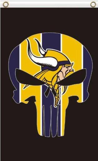 Minnesota Vikings Digital Vertical Flag 3X5 Ft Polyester Banner USA 90x150cm by flagsjustdoit