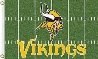 Minnesota Vikings Green Flag 3X5 Ft Polyester Banner USA 90x150cm by flagsjustdoit