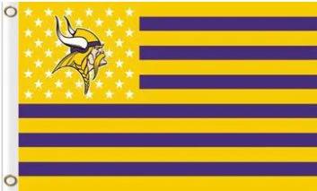 Minnesota Vikings Star Flag 3X5 Ft Polyester Banner USA 90x150cm by flagsjustdoit