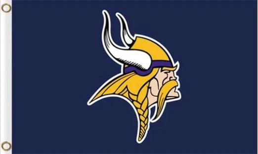 Minnesota Vikings Team US Sports Club Flag 3X5 Ft Polyester Banner USA 90x150cm by flagsjustdoit