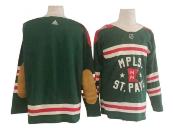 Minnesota Wild Blank Green 2022 Winter Classic Jersey by Hockey David