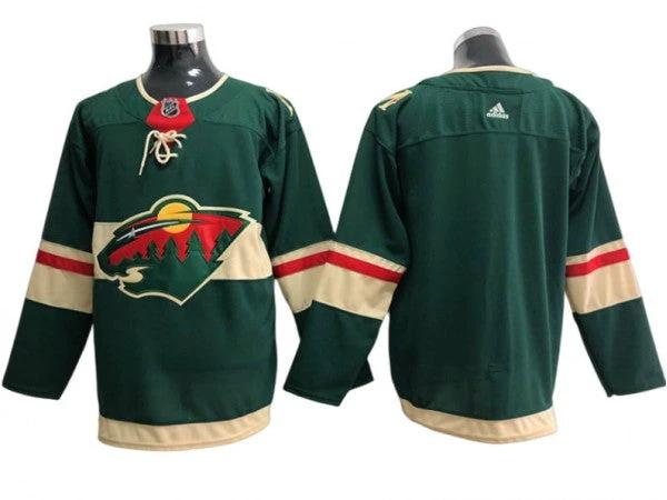 Minnesota Wild Blank Green Home Jersey by Hockey David