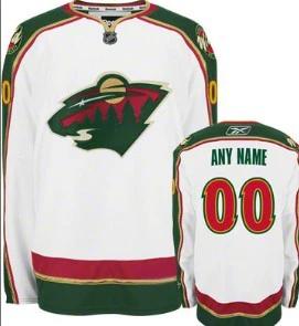 Minnesota Wild Customized White Jersey by Hockey David