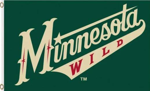 Minnesota Wild US Flag 3X5Ft Polyester Digital Print Banner USA by flagsjustdoit
