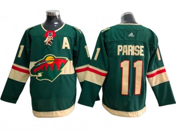 Minnesota Wild #11 Zach Parise Green Home Hockey Jersey by Hockey David