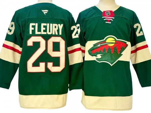 Minnesota Wild #29 Marc-Andre Fleury Green Home 2024 Jersey by Hockey David