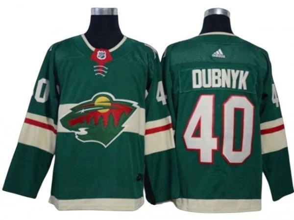 Minnesota Wild #40 Devan Dubnyk Green Home Jersey by Hockey David