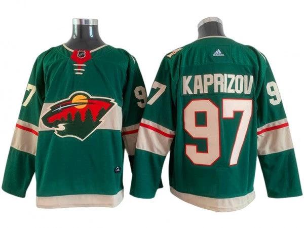 Minnesota Wild #97 Kirill Kaprizov Green Home Jersey by Hockey David