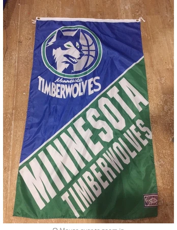Minnesota Timberwolves Flag-3x5FT Banner-100% polyester by flagsshop