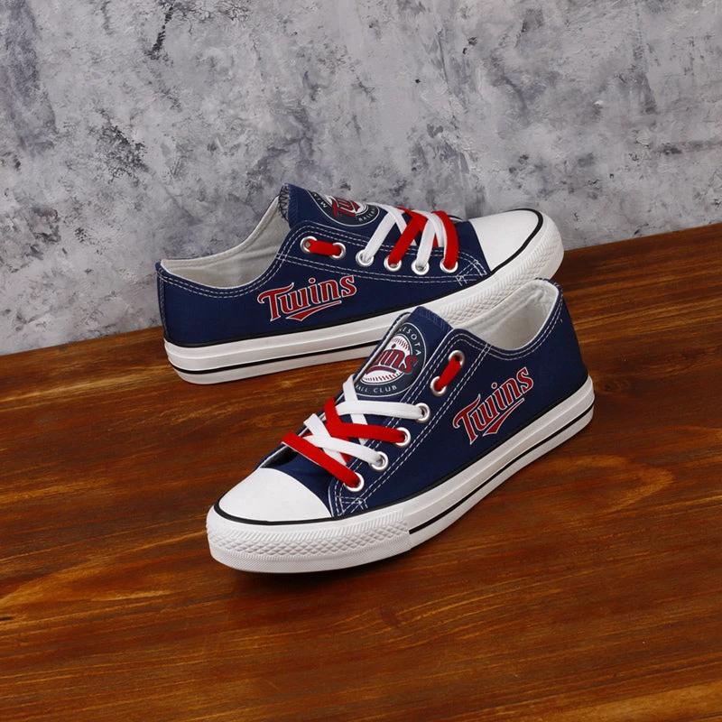 Minnesota Twins Limited Print Low Top Canvas Shoes Sport Sneakers For Men Women Fans by Crocs