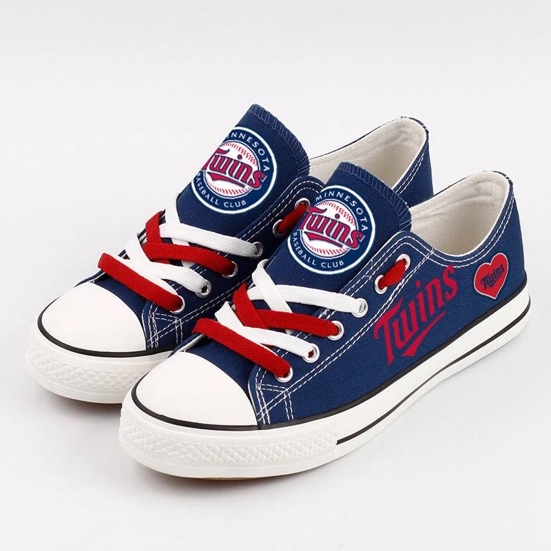 Minnesota Twins Limited Print Low Top Canvas Shoes Sport Sneakers For Men Women Fans by Crocs
