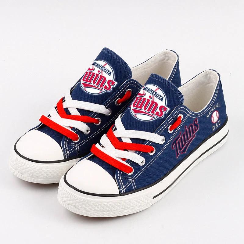 Minnesota Twins Limited Print Low Top Canvas Shoes Sport Sneakers For Men Women Fans by Crocs