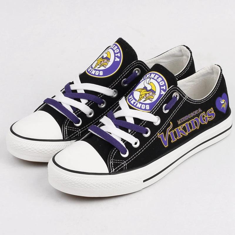 Minnesota Vikings Low Top Canvas Sport Sneakers Shoes For Men Women Fans by Crocs