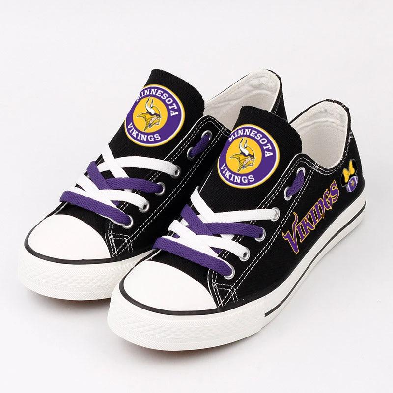 Minnesota Vikings Low Top Canvas Sport Sneakers Shoes For Men Women Fans by Crocs