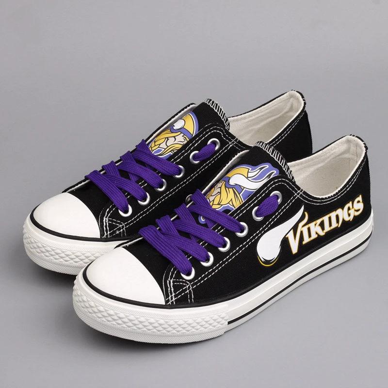 Minnesota Vikings Low Top Canvas Sport Sneakers Shoes For Men Women Fans by Crocs