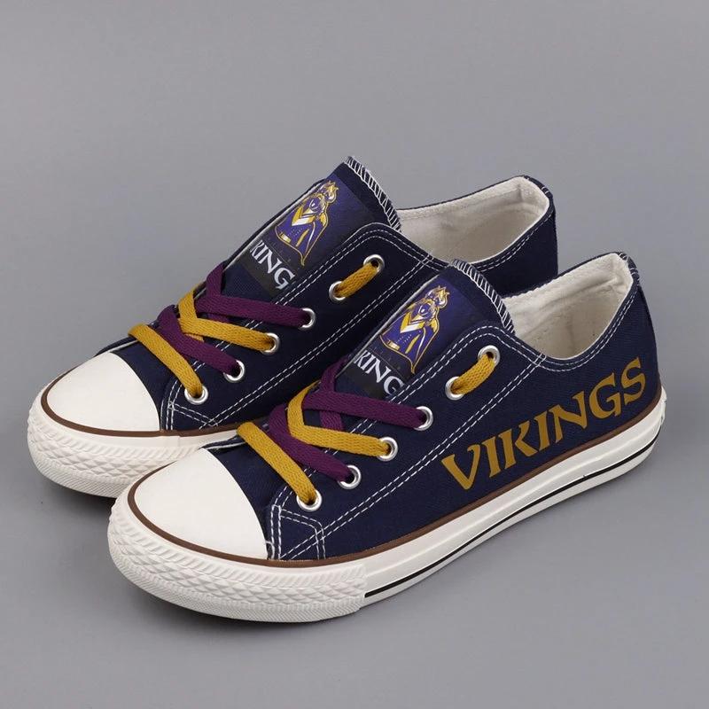 Minnesota Vikings Low Top Canvas Sport Sneakers Shoes For Men Women Fans by Crocs