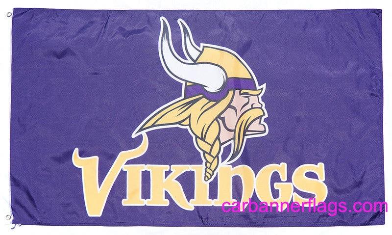Minnesota Vikings Flag-3x5FT NFL Minnesota Vikings Banner-100% polyester-super bowl by flagsshop