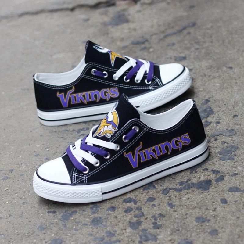 Minnesota Vikings Low Top Canvas Sport Sneakers Shoes For Men Women Fans by Crocs
