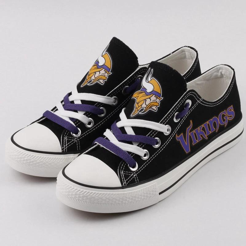 Minnesota Vikings Low Top Canvas Sport Sneakers Shoes For Men Women Fans by Crocs