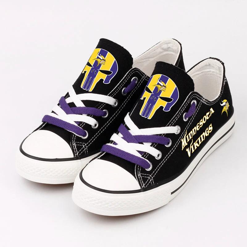 Minnesota Vikings Low Top Canvas Sport Sneakers Shoes For Men Women Fans by Crocs