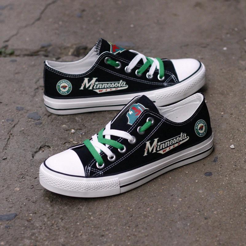 Minnesota Wild Low Top Canvas Sport Sneakers Shoes For Men Women Fans by Crocs