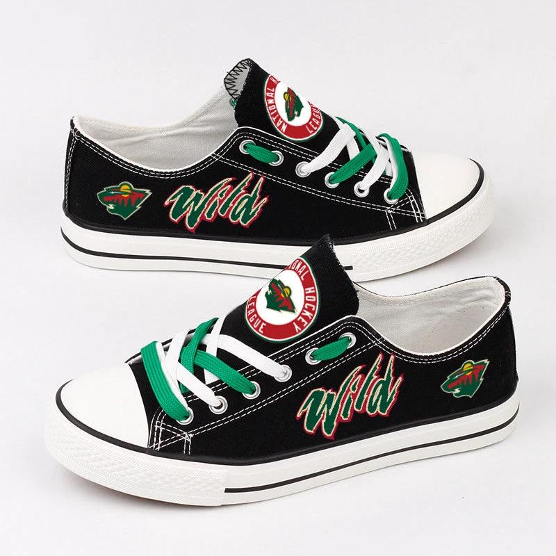 Minnesota Wild Low Top Canvas Sport Sneakers Shoes For Men Women Fans by Crocs
