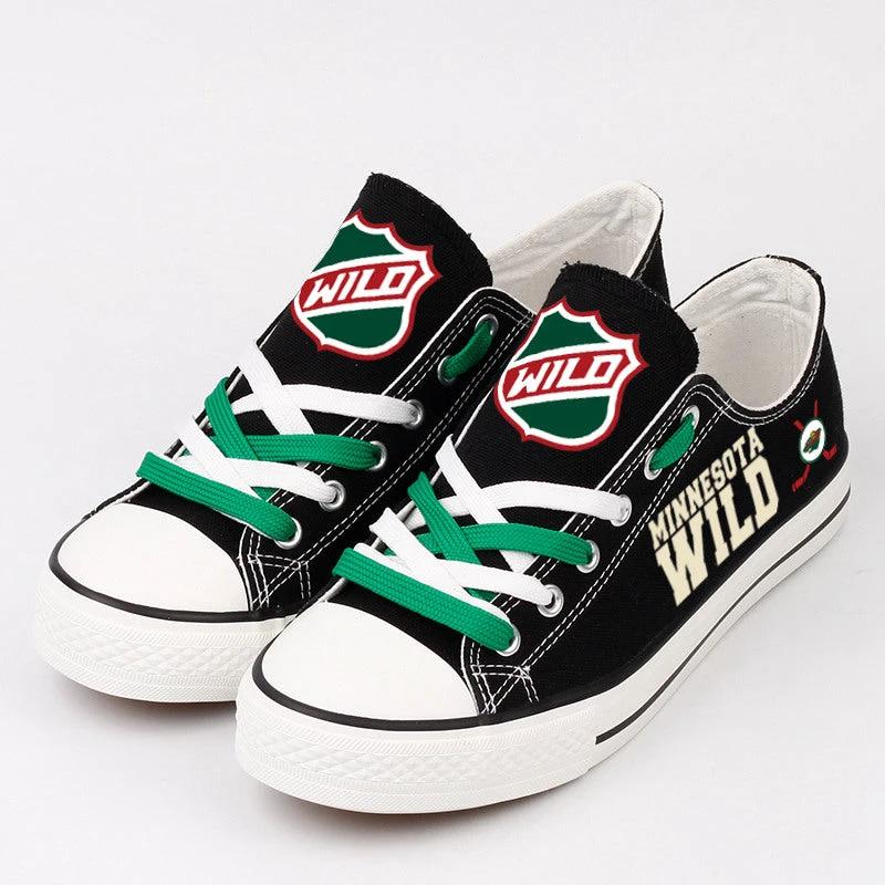 Minnesota Wild Low Top Canvas Sport Sneakers Shoes For Men Women Fans by Crocs