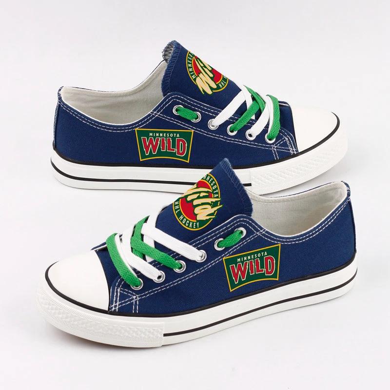 Minnesota Wild Low Top Canvas Sport Sneakers Shoes For Men Women Fans by Crocs