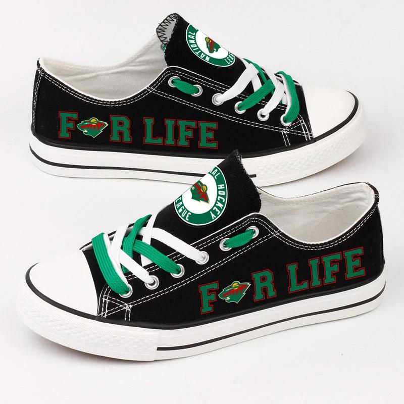 Minnesota Wild Low Top Canvas Sport Sneakers Shoes For Men Women Fans by Crocs