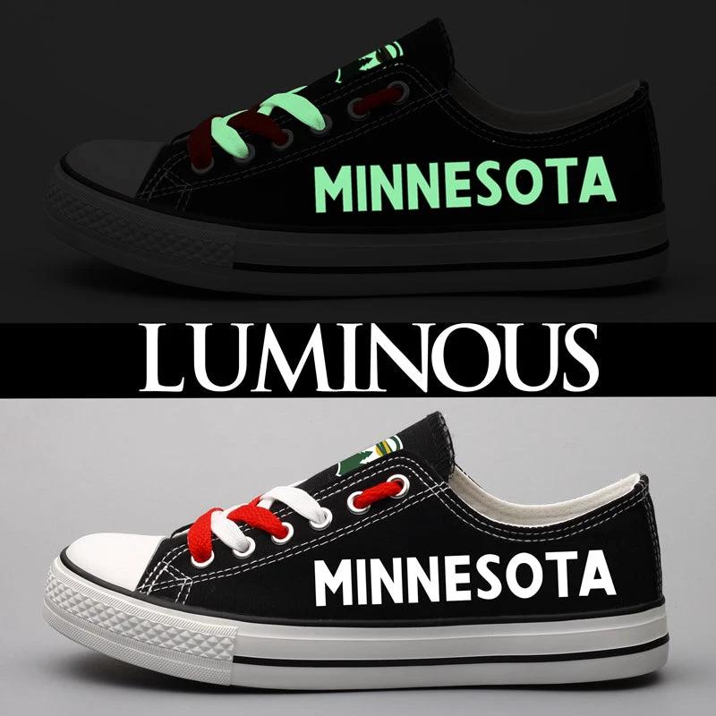 Minnesota Wild Low Top Canvas Sport Sneakers Shoes For Men Women Fans by Crocs