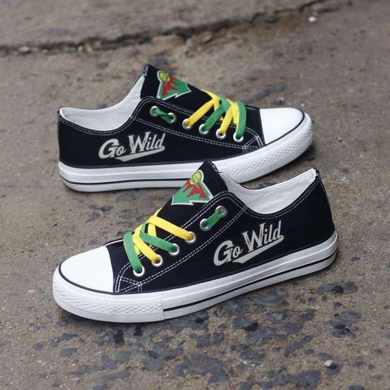 Minnesota Wild Low Top Canvas Sport Sneakers Shoes For Men Women Fans by Crocs