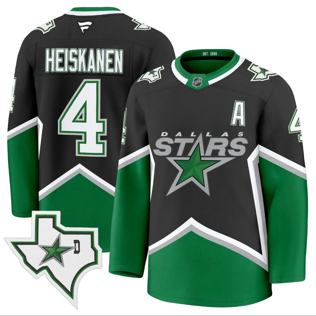 Miro Heiskanen Jersey #4 Dallas Stars '99 Throwback Premium All Stitched by Hockey David