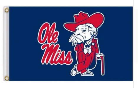 Mississippi Rebels flag-3x5 FT Banner-100% polyester-2 Metal Grommets by flagsshop