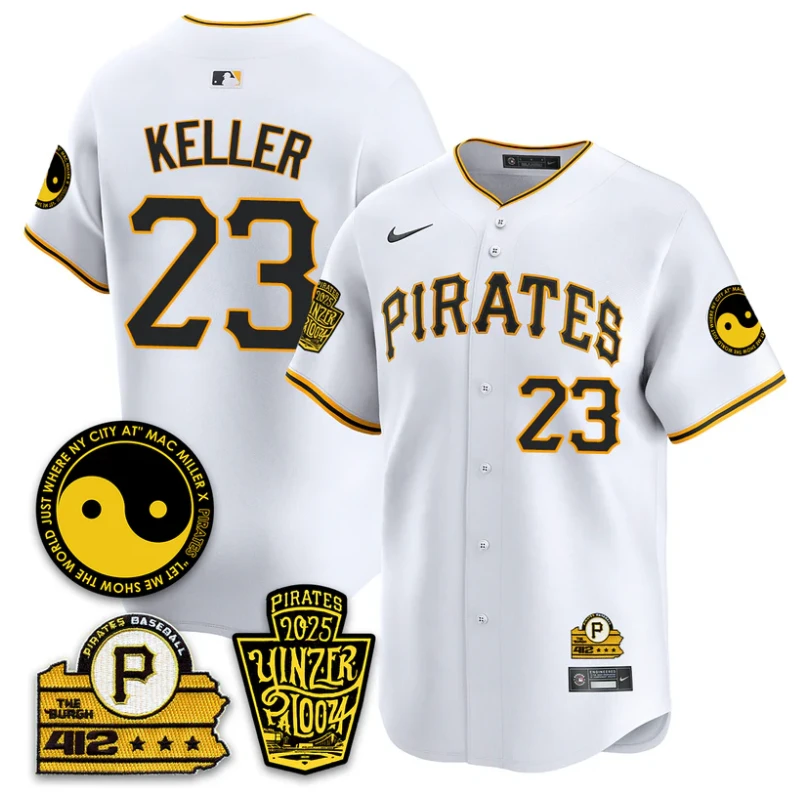 Mitch Keller #23 Jersey Pittsburgh Pirates Yinzerpalooza 2025 White by My Store