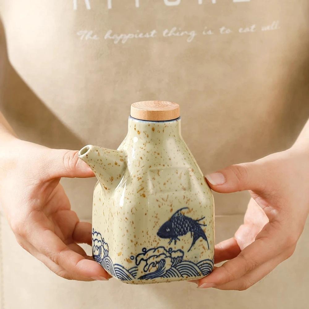 Mizuno Ceramic Oil and Sauce Dispenser by Casa & Beyond