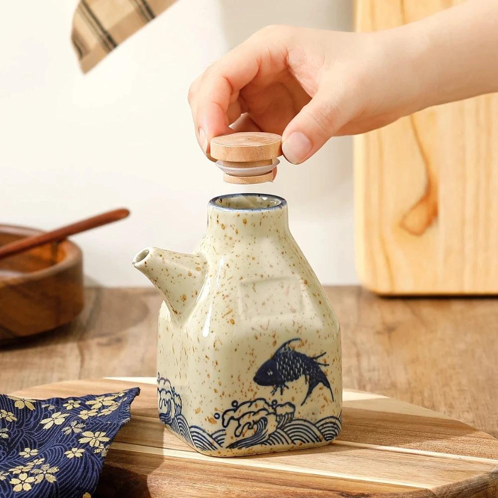 Mizuno Ceramic Oil and Sauce Dispenser by Casa & Beyond