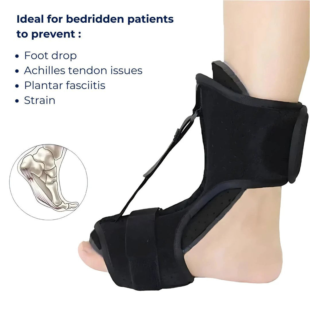 MobilityBoost Adjustable Drop Foot Brace for Ankle-Foot Orthosis | Improved Stability - Comfort Custom Fit for Independence Bowlift by Bowlift