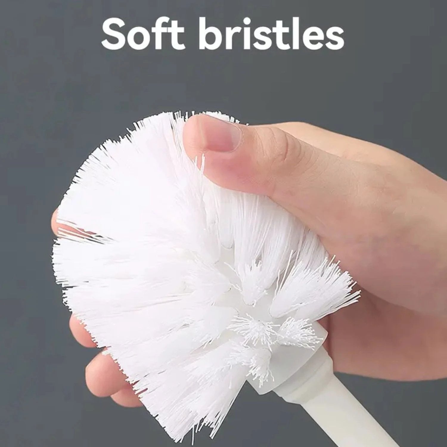 Modern Bathroom Toilet Brush Scrubber Cleaner by Casa & Beyond