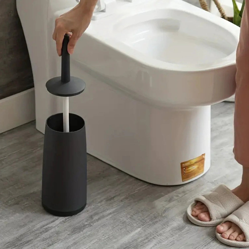 Modern Bathroom Toilet Brush Scrubber Cleaner by Casa & Beyond