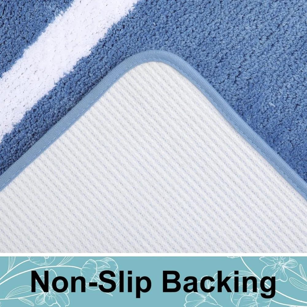 Modern Border Anti-Slip Bath Mat by Casa & Beyond