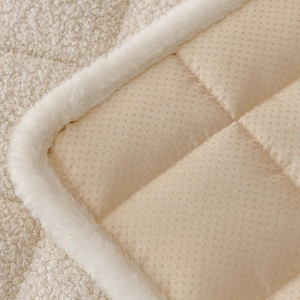Modern Square Boucle Anti-Slip Couch Cover by Casa & Beyond