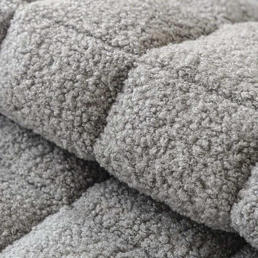 Modern Square Boucle Anti-Slip Couch Cover by Casa & Beyond